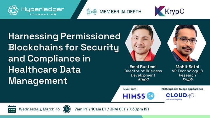 Harnessing Permissioned Blockchains for Security and Compliance in Healthcare Data Management