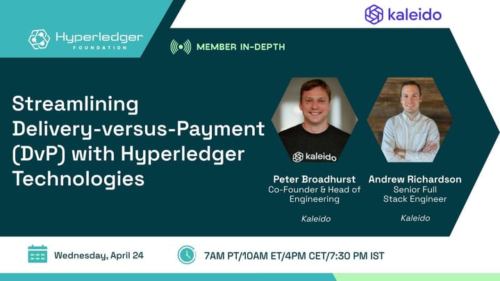 Streamlining Delivery-versus-Payment (DvP) with Hyperledger Technologies