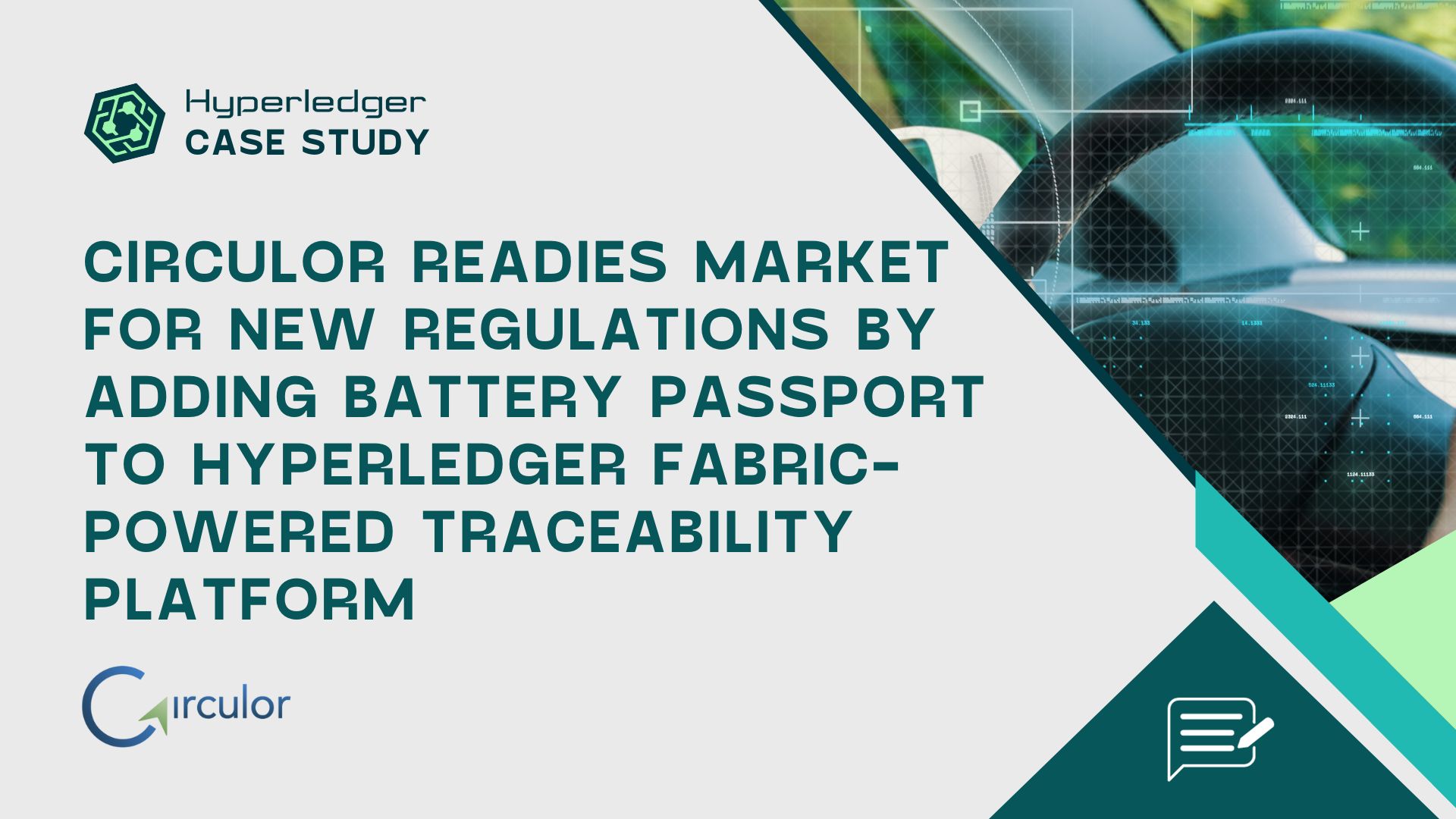Circulor Readies Market for New Regulations by Adding Battery Passport to Hyperledger Fabric-Powered Traceability Platform