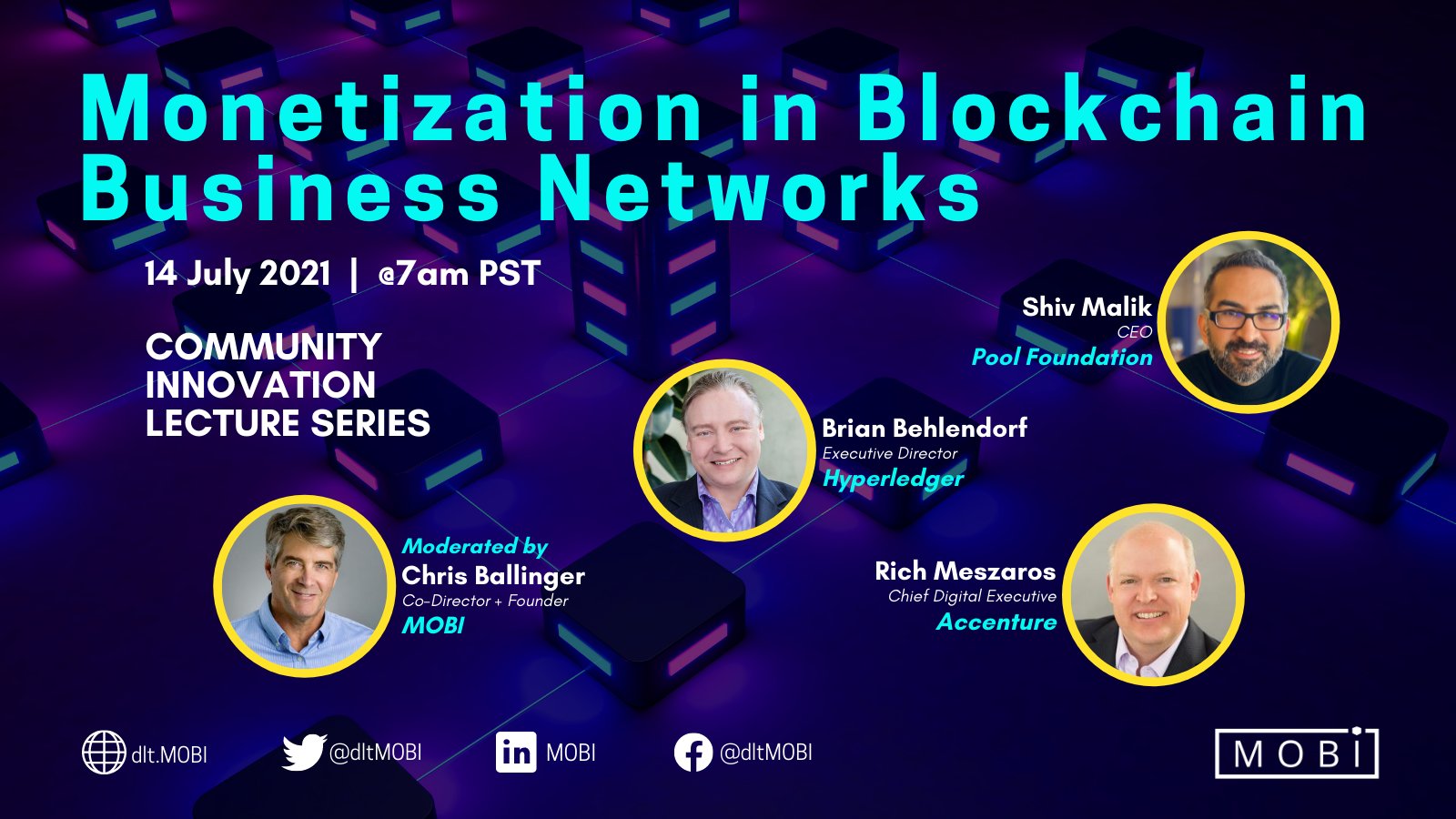 Community Innovation Lecture Series: Monetization in Blockchain Business Networks
