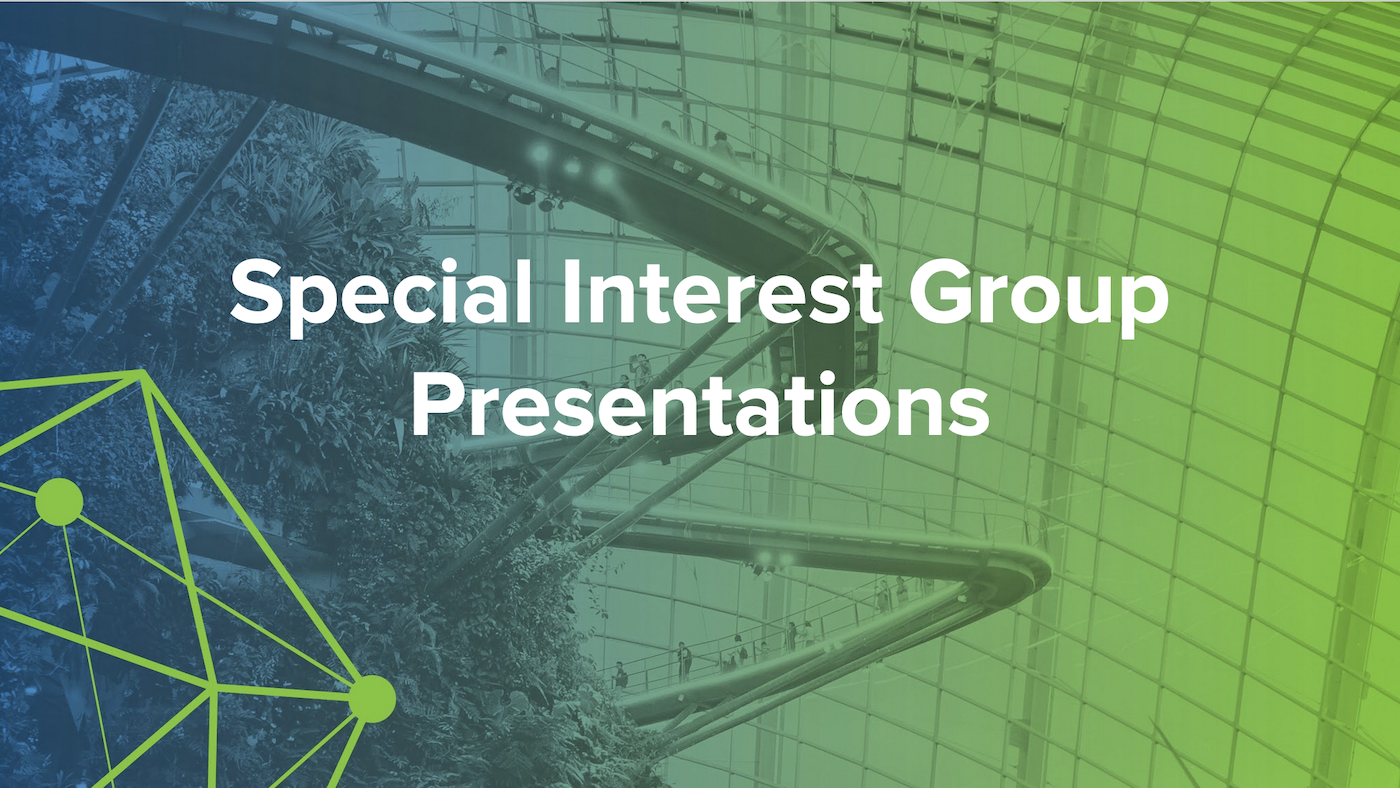 Special Interest Group Presentations in June